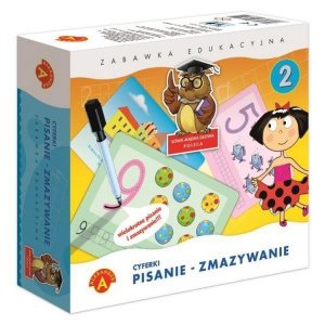 Gra Cyferki pisanie zmazywanie 2 Sowa mądra głowa 0737