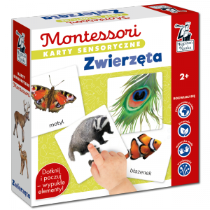 Karty sensoryczne Montessori Zwierzęta Kapitan Nauka