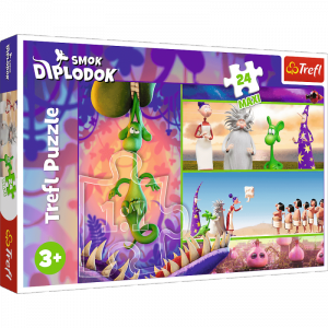 Puzzle 24 Maxi Ciekawski Smok Diplodok 14376