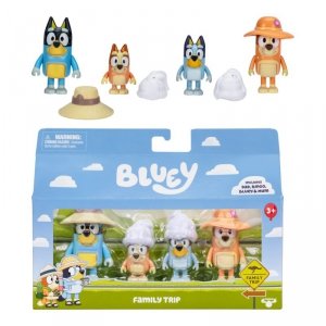 Figurki Bluey Rodzinna Wycieczka 4 sztuki BLU17654