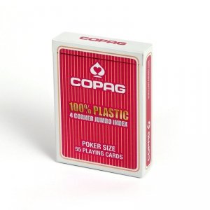 Karty do gry Poker Copag Jumbo czerwone