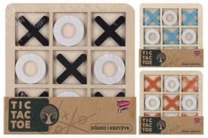 Gra Kółko i Krzyżyk drewniana 1szt.mix
