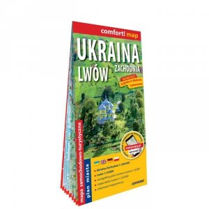 Ukraina Zachodnia 1:500 000 Lwów 1:10 000 mapa samochodowa laminat 2020