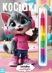 Kociaki. Gigantyczny neonowy mazak. Marker modułowy