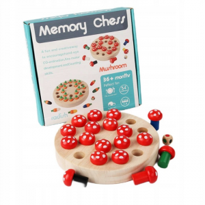 Gra Grzybki drewniane memory