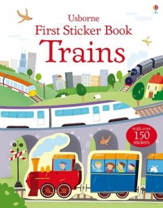 First Sticker Book Trains wer. angielska