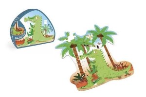Puzzle konturowe Krokodyl 36 elementów Scratch