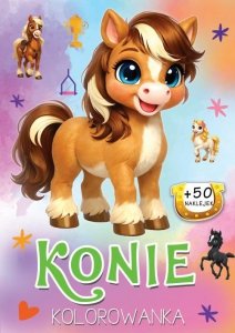 Konie. Kolorowanka