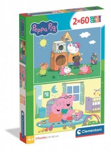 Puzzle 2x60 Super kolor Peppa Pig 24833