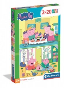 Puzzle 2x20 Super Kolor Peppa Pig 24831
