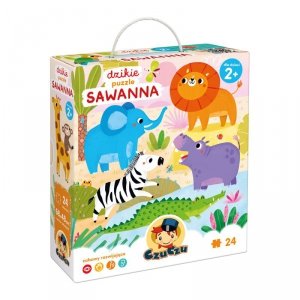 CzuCzu. Dzikie puzzle. Sawanna 24 el. 2+