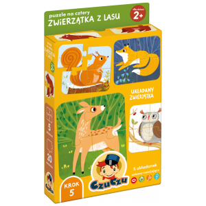 CzuCzu Puzzle na cztery. Zwierzątka z lasu