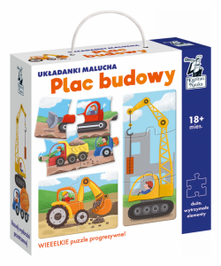 Kapitan Nauka. Układanki Malucha XL. Plac budowy 1,5+