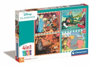 Puzzle 4 w 1 Super kolor. Disney Classic