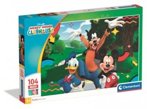 Puzzle 104 elementów. Maxi. Super kolor. Mickey Mouse Clubhouse