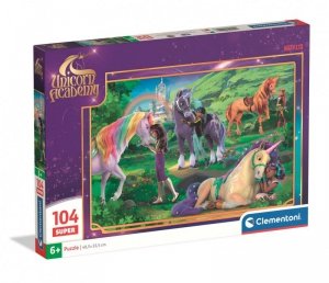 Puzzle super 104 elementów. Unicorn Academy