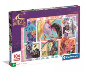Puzzle Super 104 elementów. Unicorn Academy 1