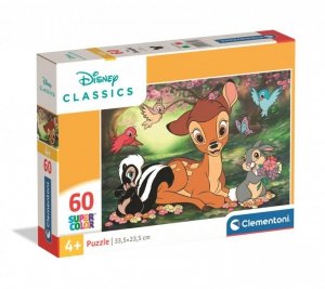 Puzzle 60 elementów. Super kolor. Bambi