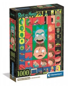 Puzzle 1000 elementów. Compact. Rick and Morty