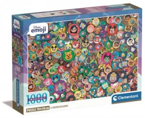 Puzzle 1000 elementów. Compact. Impossible Disney Emoji