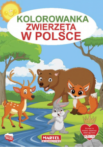 Kolorowanka z naklejkami. Zwierzęta w Polsce