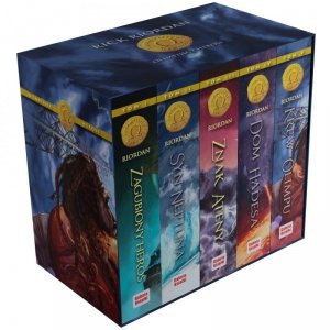 Pakiet Olimpijscy Herosi. Tomy 1-5: Zagubiony heros, Syn Neptuna, Znak Ateny, Dom Hadesa, Krew Olimp