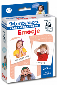 Kapitan Nauka. Montessori. Karty obrazkowe. Emocje 2-5 lat