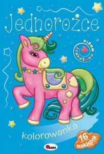 Jednorożce kolorowanka brokatowa magia