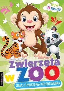 Kolorowanka. Seria z gwiazdką. Zwierzęta w ZOO