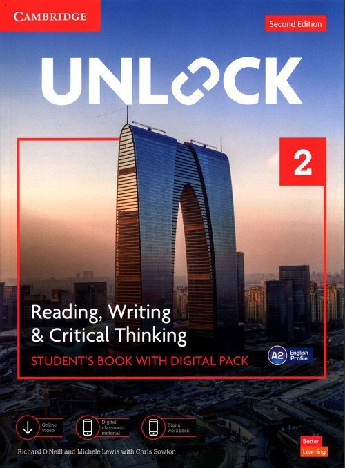 Unlock 2 Reading, Writing and Critical Thinking Student&#039;s Book with Digital Pack