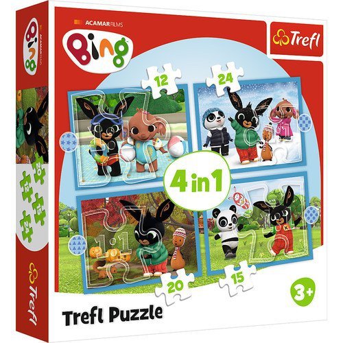 Puzzle 4w1 Wesoły Bing
