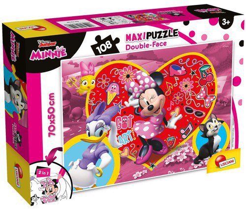 Puzzle dwustronne maxi Myszka Minnie 108