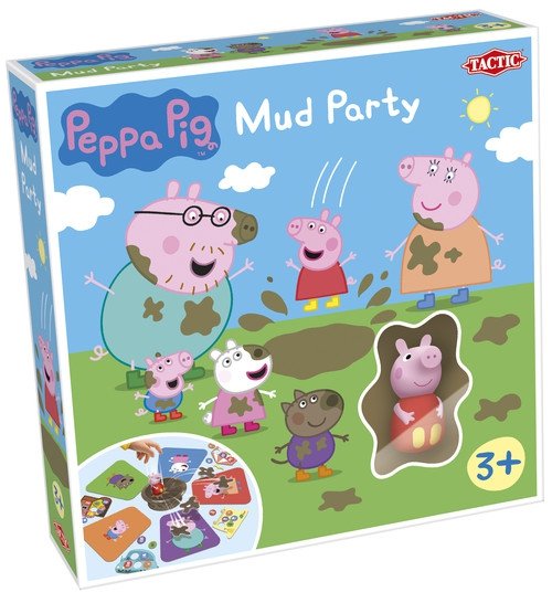 Świnka Peppa Błotna zabawa Gra planszowa z figurką