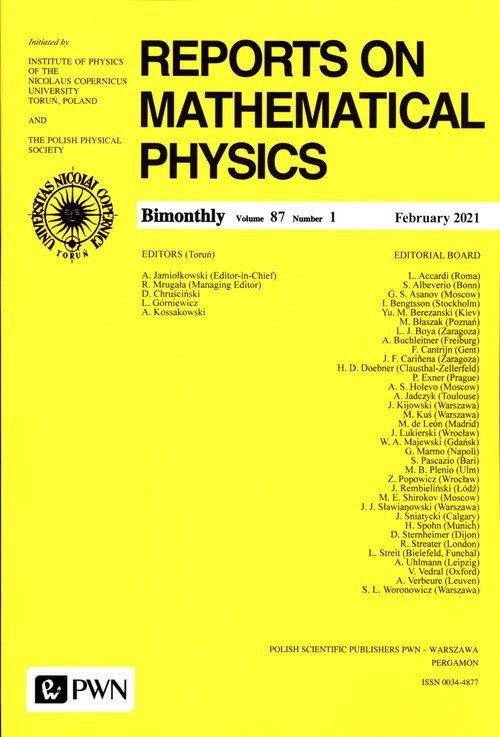 Reports On Mathematical Physics 87/1 Polska