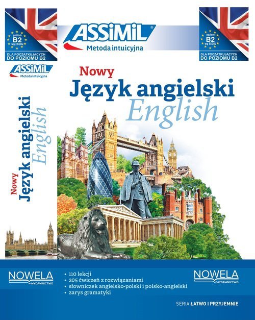 Nowy język angielski łatwo i przyjemnie samouczek A1-B2 + audio online