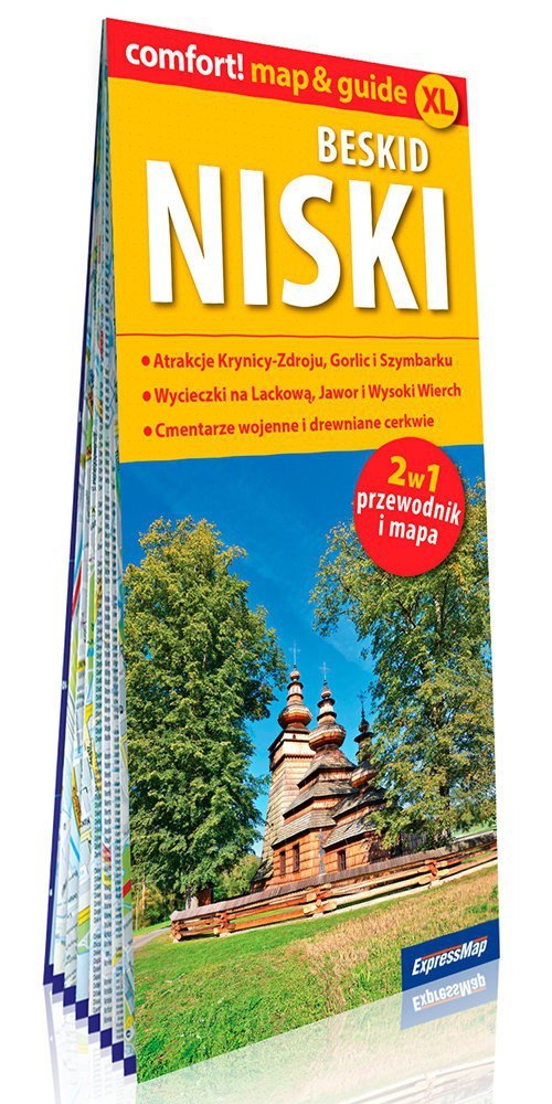 Beskid Niski laminowana mapa turystyczna 1:80 000