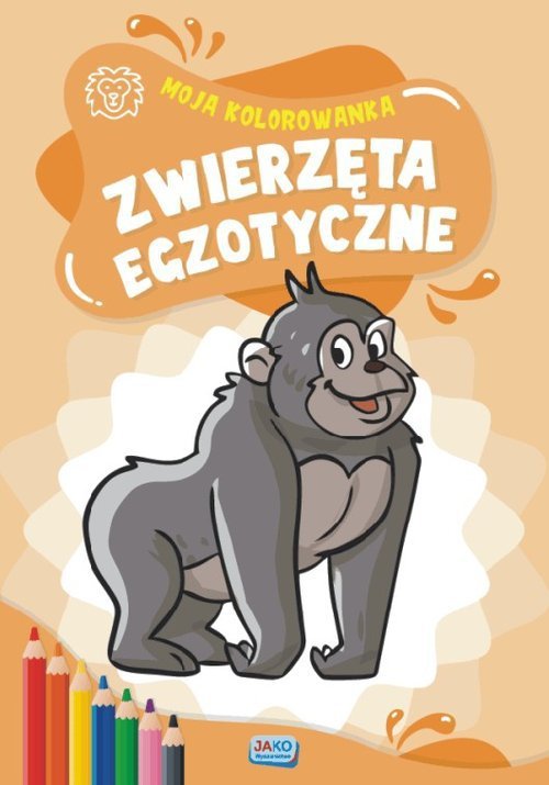 Zwierzęta egzotyczne kolorowanka 2 sztuki