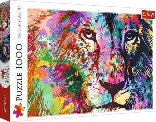 Trefl puzzle 1000 Kolorowy lew