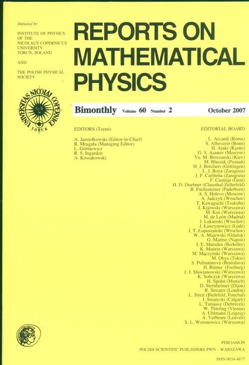 Reports on Mathematical Physics 60/2 wer.zagr.