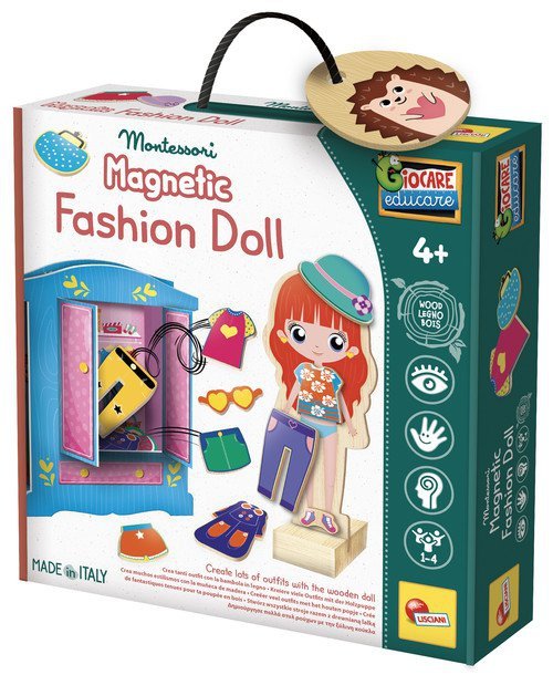 Lisciani Montessori Baby Wood Magnetyczna Lalka