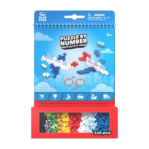 Plus-Plus Puzzle By Number Activity Pad Transport