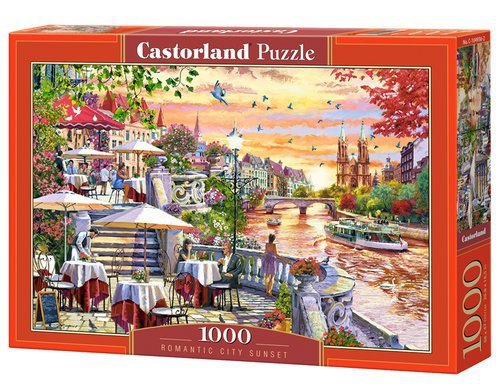 Puzzle 1000 Romantic City Sunset