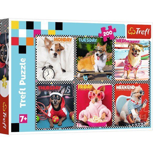 Puzzle 200 Wesołe psy