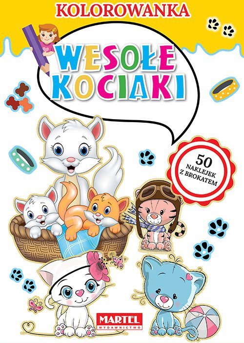 Kolorowanka Wesołe kociaki
