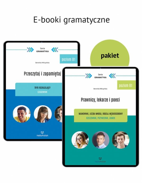 Prawnicy, lekarze i poeci. Mianownik rodzaju męskoosobowego. Przeczytaj i zapamiętaj. Tryb rozkazujący (poziom B1) 2 e-booki PDF