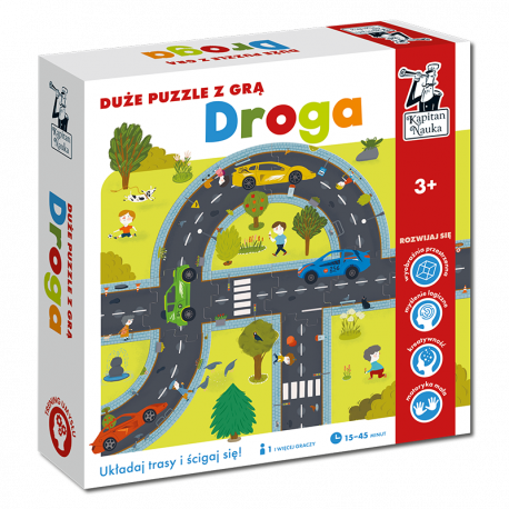 Duże puzzle z grą Droga Kapitan Nauka