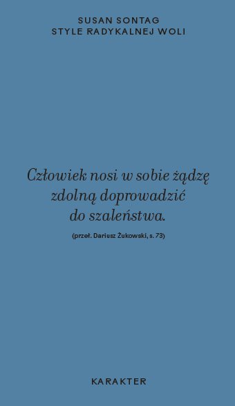 Style radykalnej woli wyd. 2