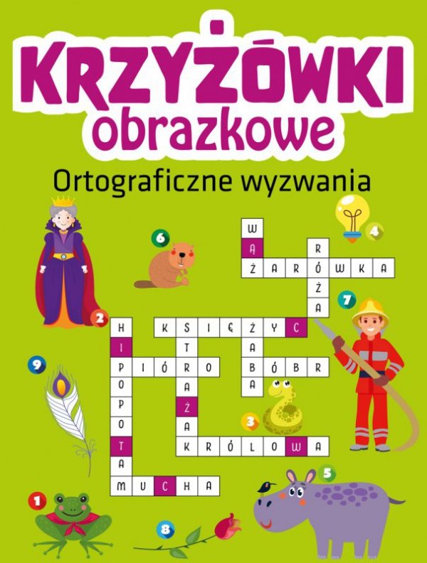 Ortograficzne wyzwania. Krzyżówki obrazkowe