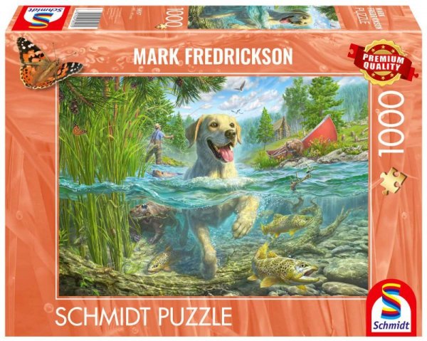Puzzle 1000 PQ Mark Fredrickson Labrador na rybach 113356