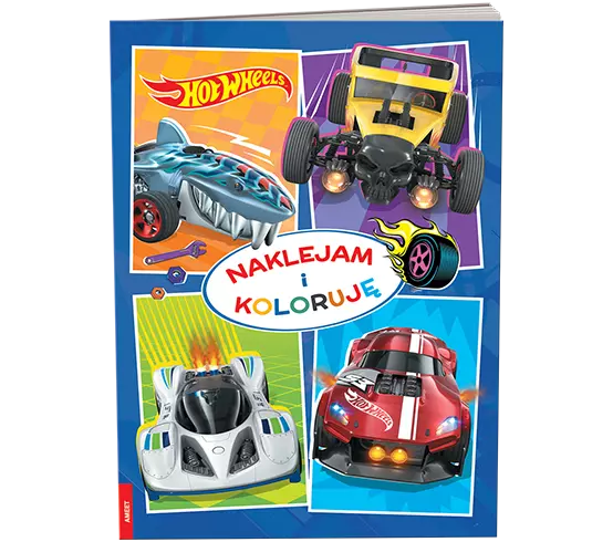 Hot Wheels Naklejam i koloruję NAK-1601